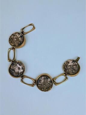 1990's molten bronze copper bracelet